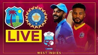 🔴 LIVE  West Indies v India  2nd CG United ODI powered by Yes Bank [upl. by Douglas823]