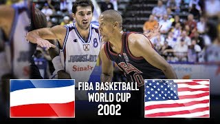 Yugoslavia vs USA  Classic Full Games  FIBA Basketball World Cup 2002 [upl. by Hillier50]