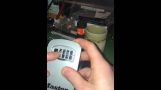 HOW TO OPEN A MASTER LOCK KEY SAFE [upl. by Benia]