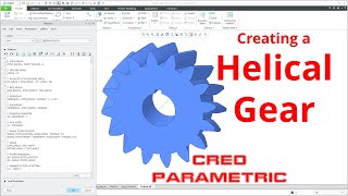 Creo Parametric  Helical Gears  Demo [upl. by Anrym]