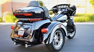 2019 HarleyDavidson TriGlide Ultra FLHTCUTG │ Review and Test Ride [upl. by Dnomaj]