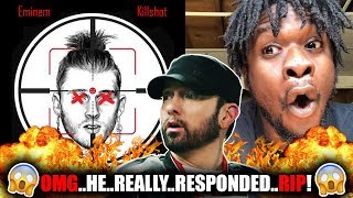 Eminem  Killshot Machine Gun Kelly Diss REACTION [upl. by Ahsekram]