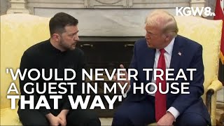 Portland nonprofit aiding Ukrainians reacts to Zelenskyy Trump JD Vance Oval Office meeting [upl. by Atlante]