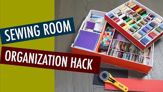 SEWING HACK  FAST N EASY FOAM BOARD HACKS  DOUBLE YOUR STORAGE [upl. by Moncear]