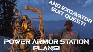 Fallout 76 Guide Where to find Power armor station plans [upl. by Yelyac666]