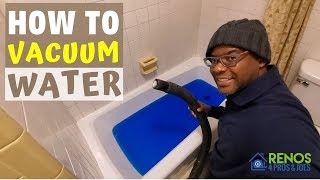 HOW TO VACUUM WATER WITH A SHOP VAC [upl. by Arimay]