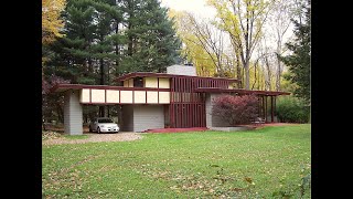 Frank Lloyd Wrights Penfield Usonian House [upl. by Annawak476]