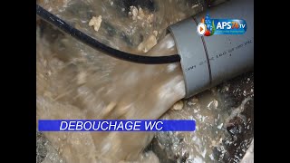 Débouchage wc égouts canalisation 77 APS 74 [upl. by Aronel]