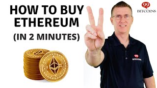 How to Buy Ethereum in 2 minutes  2024 Updated [upl. by Nevuer]