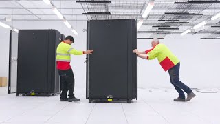 Timelapse Constructing Australias fastest supercomputer [upl. by Amorette]