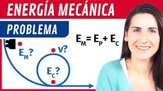 Problema de ENERGÍA MECÁNICA 🎢 [upl. by Elpmet]