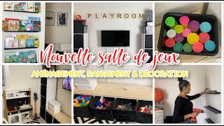 🧸 AMÉNAGEMENT RANGEMENT amp DÉCORATION DE LA SALLE DE JEUXCHAMBRE D’AMIS [upl. by Htidirem]