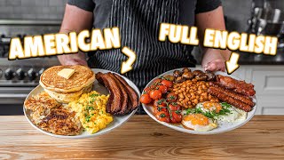 4 Million Subscriber Special American Vs Full English Breakfast [upl. by Ahseid]