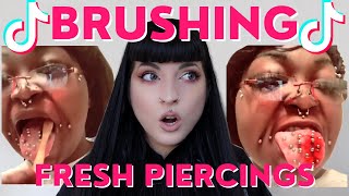 Piercer Reacts to PIERCING DESTRUCTION [upl. by Enawyd]