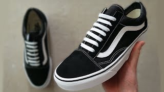 HOW TO BAR LACE VANS OLD SKOOLS BEST WAY [upl. by Aileek355]