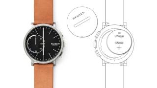 SKAGEN Hybrid Smartwatch  How to Replace Battery and Change Strap [upl. by Hanshaw]