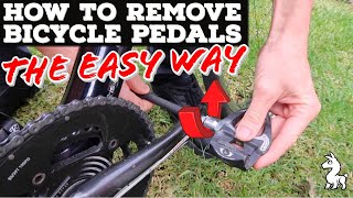 How To Remove Bicycle Pedals  The EASY Way [upl. by Ahrendt42]