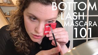 How To Put Mascara On Bottom Lashes  Mascara 101 [upl. by Ihc509]