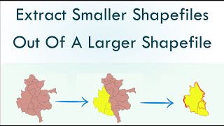 How to Extract Smaller Areas From A larger Shapefile in QGIS [upl. by Nehttam450]