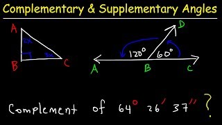 Complementary and Supplementary Angles [upl. by Mil]