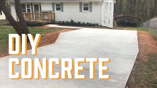 DIY Cement Driveway [upl. by Disharoon308]