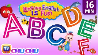 ABCDEF Alphabet songs with Phonics Sounds amp Words for Children  Learning English with ChuChu TV [upl. by Zoi]