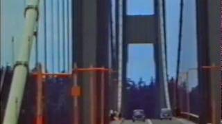 Colour footage of the Tacoma Narrows bridge [upl. by Nevah644]