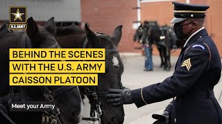 Army Behind the Scenes US Army Caisson Platoon  US Army [upl. by Lauree]