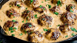 How to make Swedish Meatballs  Homemade Ikea Meatballs [upl. by Nunes]