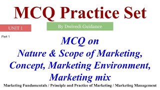 1marketing management mcq  Marketing fundamental mcq  Principles and Practice of Marketing MCQ [upl. by Ardath]