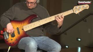 Lakland Skyline 5502 Deluxe 5string Bass Guitar Demo by Sweetwater [upl. by Corell611]