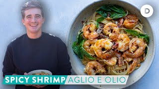 RECIPE QUICK FIX Spicy Shrimp Aglio E Olio [upl. by Dimphia]