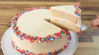 Classic Vanilla Cake Recipe  How to Make Birthday Cake [upl. by Eolhc]