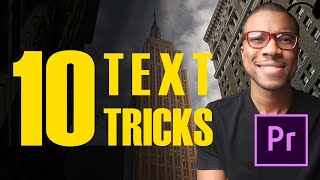 10 EASY Premiere Pro Text Tricks [upl. by Llekcm739]