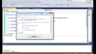 VBNET  How To Export RichTextBox Text To Text File In Visual Basic Net with source code [upl. by John277]