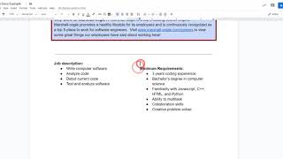 Google Docs  How to Section a Page into Columns [upl. by Rici90]