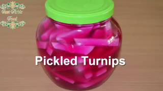 Pickled Turnips  Syrian recipe  just Arabic food [upl. by Asiled627]