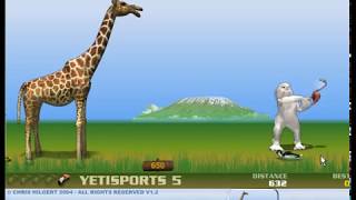 Yeti Sports 5  Flamingo Drive Flash game 2004 [upl. by Briny]