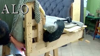 HOW TO REMOVE AN ARM OFF A SOFA  ALO Upholstery [upl. by Lew]