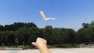 The easiest flapping paper airplane【123 Paper Airplane】 [upl. by Aimee530]