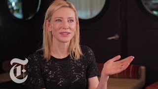 Oscars 2014  Cate Blanchett Interview Blue Jasmine  Carpetbagger  The New York Times [upl. by Ferguson]