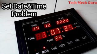 How To Set Date amp Time In Ajanta Digital Clock TechMechGurutmg [upl. by Akcimehs]