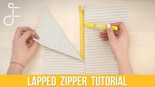 How to Sew a Lapped Zipper [upl. by Serene]