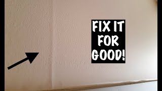 HOW TO REPAIR DRYWALL PEAKED JOINTS [upl. by Mckale]