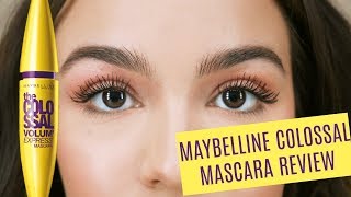 Maybelline Colossal Mascara Review  Demo [upl. by Erdried]