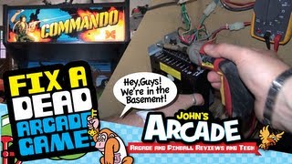 How to fix a dead arcade game 1  Troubleshooting a Craigslist purchase  Data East Commando [upl. by Krell685]