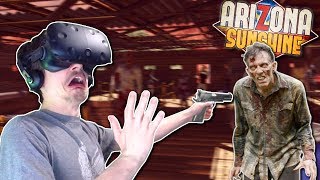 DEFENDING AGAINST ZOMBIE HORDE  Arizona Sunshine Gameplay  VR Zombie Survival Horde Mode [upl. by Einatirb]