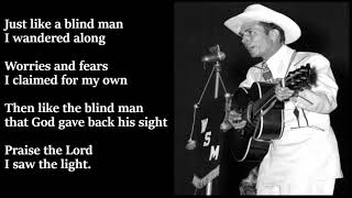 Hank Williams  I Saw The Light LYRICS [upl. by Anitsud229]