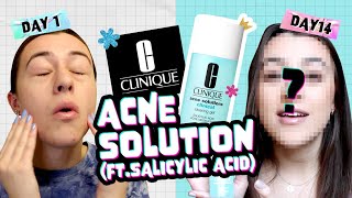 Honest Review 14 days WITH CLINIQUE Acne Solutions Clinical Clearing Gel [upl. by Balfour441]