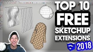 The TOP 10 FREE SketchUp Plugins of 2018 [upl. by Guidotti796]